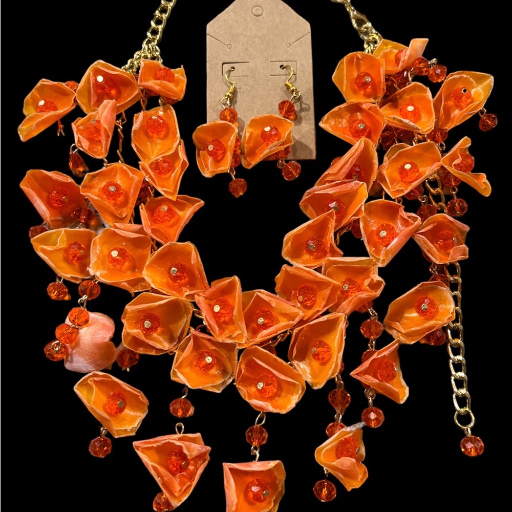 Orange color.